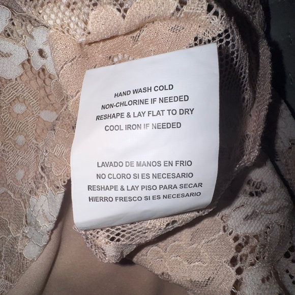 Altar'd State Rauma Dress Neutral Cream Floral Lace Mesh Long Sleeve Size M. EUC - Picture 11 of 12